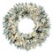 Vickerman 36" Flkd Snow Ridge Wreath LED100 WmWht - A128237LED